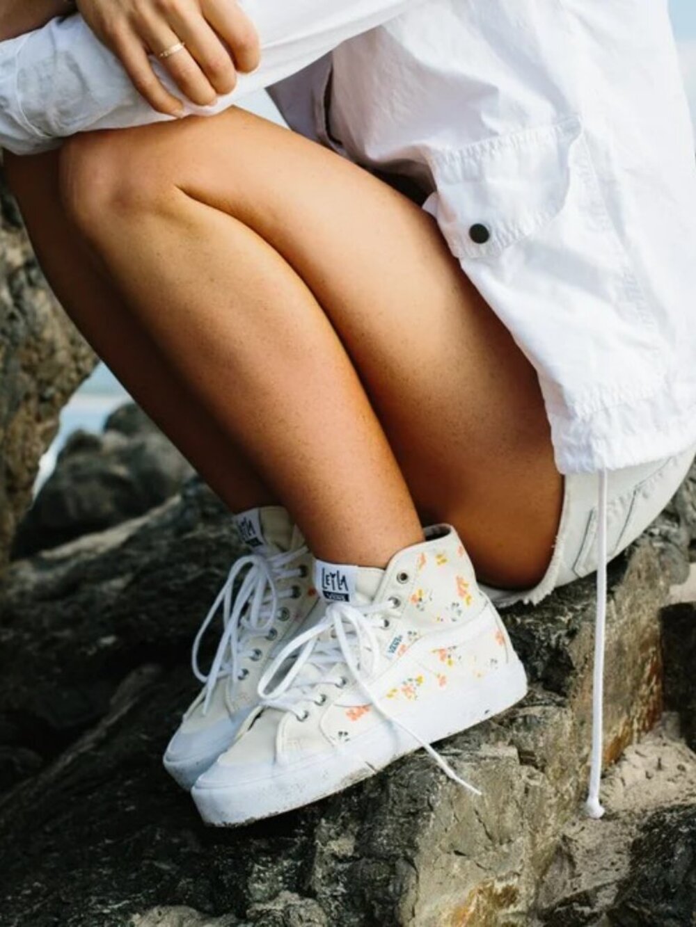 Vans Leila SF 70s Hi Top Floral Hi top Skateboarding Bohemian Cottagecore
